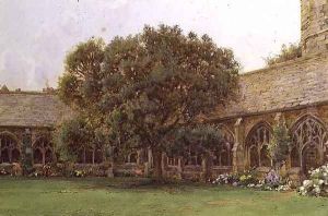The Cloister, New College, Oxford by Ernest Arthur Rowe