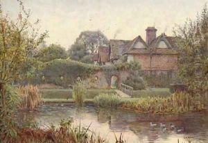 Across the moat, Great Langley Manor