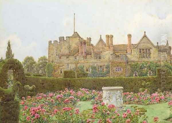 Hever Castle from the rose garden - view 1