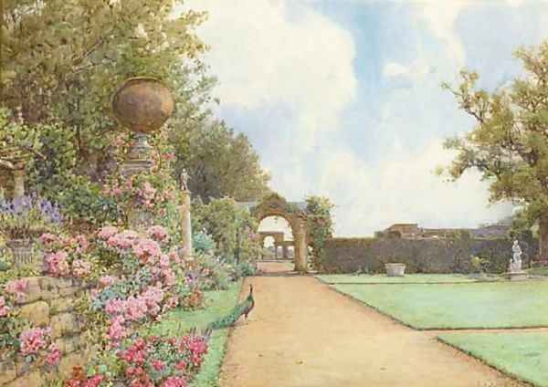 The Italian garden, Hever Castle - view 1