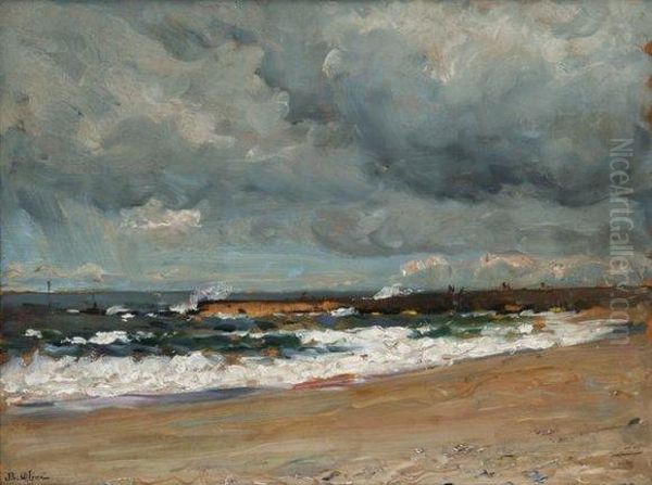 Vagues Sur La Plage. - view 1