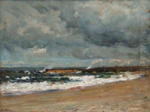 Vagues Sur La Plage. by Jean-Baptiste Olive