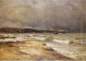 Vista De La Costa De Marsella by Jean-Baptiste Olive