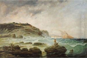 Grosse Mer Aux Environs De Marseille by Jean-Baptiste Olive