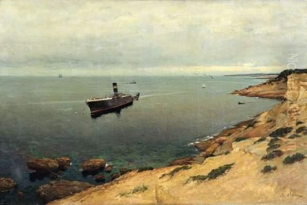 L'epave Du Paquebot Navarre Devant Carry Le 24 Novembre 1882. - view 1