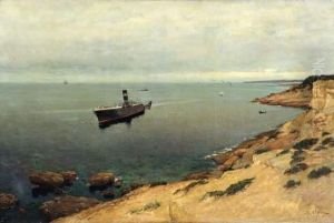 L'epave Du Paquebot Navarre Devant Carry Le 24 Novembre 1882.