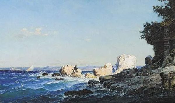 Marseille, La Corniche Et Le Chateau D'if Vus Depuis Les Rochers De La Pointe Rouge - view 1
