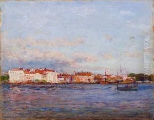 Gondoles Aux Abords De Venise.