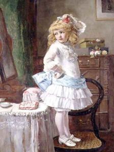 The New Party Frock by Edwin Thomas Roberts