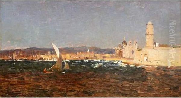 Le Fort Saint-jean Et Le Port De Marseille. - view 1