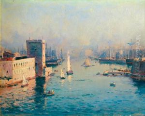 Voiliers A L'entree Du Port De Marseille by Jean-Baptiste Olive