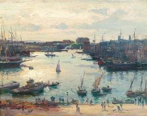 Le Vieux-port Vu De La Canebiere - Effet Du Soir