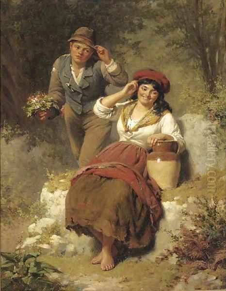 Rustic courtship - view 1