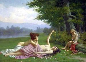 Tempting Cupid by Vittorio Reggianini