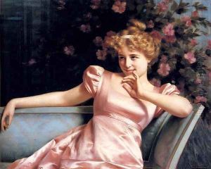 A Young Beauty by Vittorio Reggianini