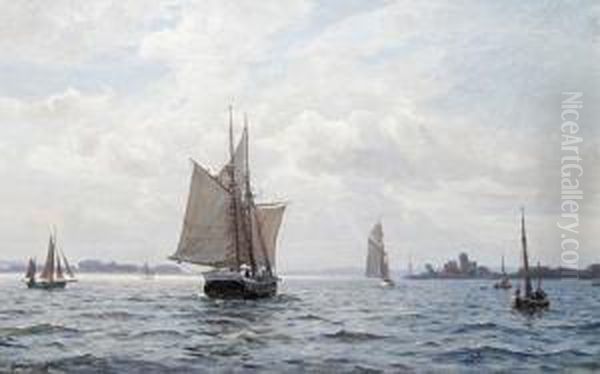 Shipping At Ringkobing, Denmark - view 1