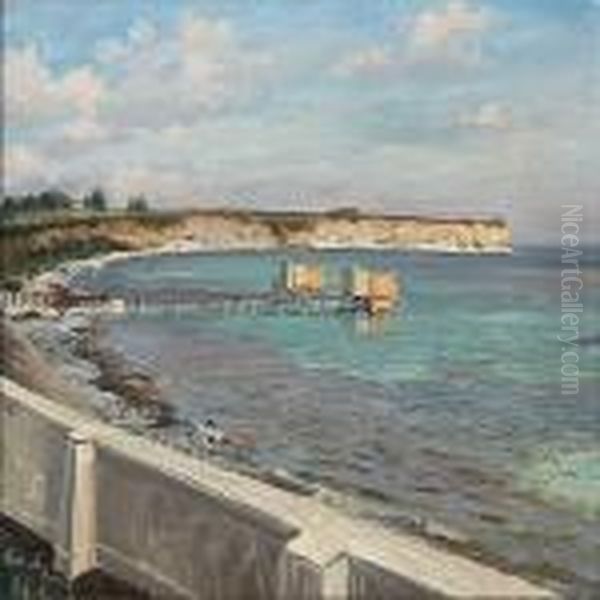 Bathing Jetty Near Rodvig, Denmark - view 1