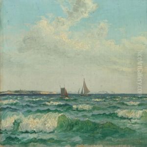 Seascape With Shipsoutside Vedbaek Seascape With Shipsoutside Vedbaek