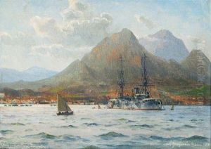 Danischer Kreuzer 'valkyrien' Vor Teneriffa