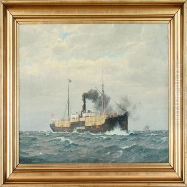 "lars Kruse", Ship's Portrait. Signed Chr. Benjamin Olsen - view 1
