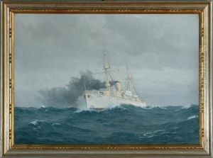 A Marine With A Warship