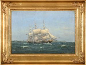 The Danish Training Ship Georg Stage Off Kerteminde