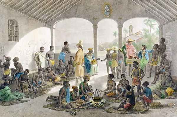 Marche aux Negres, engraved by Deroi, 1827-35 - view 1