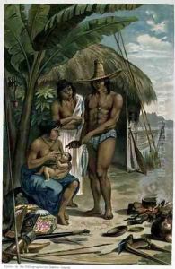 Indian Household in East Brazil, from The History of Mankind by Prof. Friedrich Ratzel, pub. in 1904 by Johann Moritz Rugendas