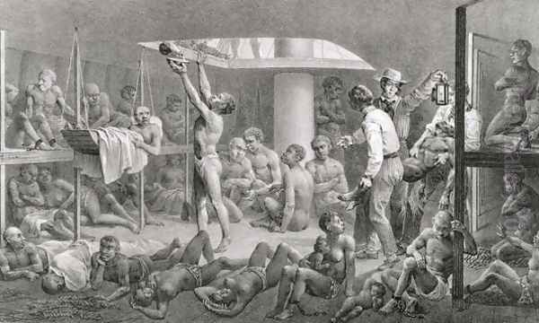 Negroes in the Bilge, engraved by Deroi, pub. by Engelmann, c.1835 - view 1