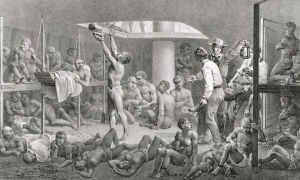 Negroes in the Bilge, engraved by Deroi, pub. by Engelmann, c.1835 by Johann Moritz Rugendas