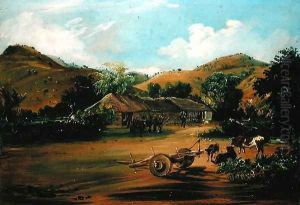 The Painter at the La Huerta Farm, 1835 by Johann Moritz Rugendas
