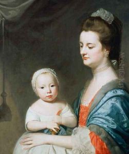 Mrs Marton and her son Oliver