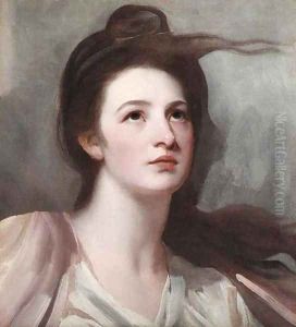 Portrait of a lady, possibly Emma Hart, later Lady Hamilton, bust-length