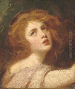 Portrait of Emma Hamilton as Miranda, head and shoulders Portrait of Emma Hamilton as Miranda, head and shoulders