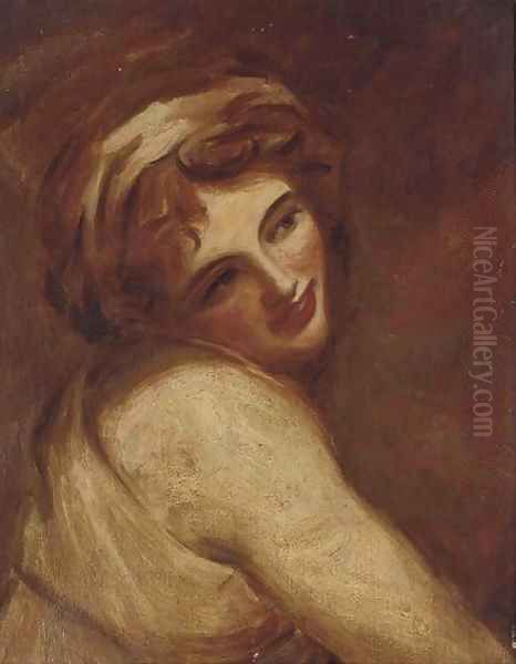 Portrait of Emma, Lady Hamilton (1765-1815), bust-length, as a bacchante - view 1