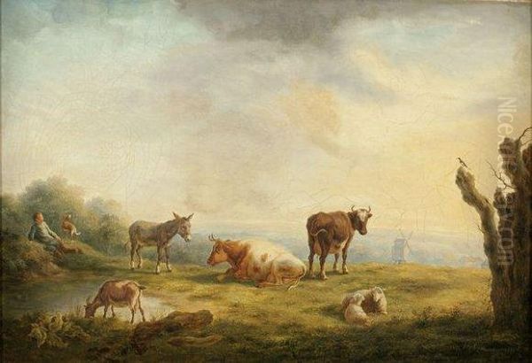 Vacher Et Son Troupeau - view 1