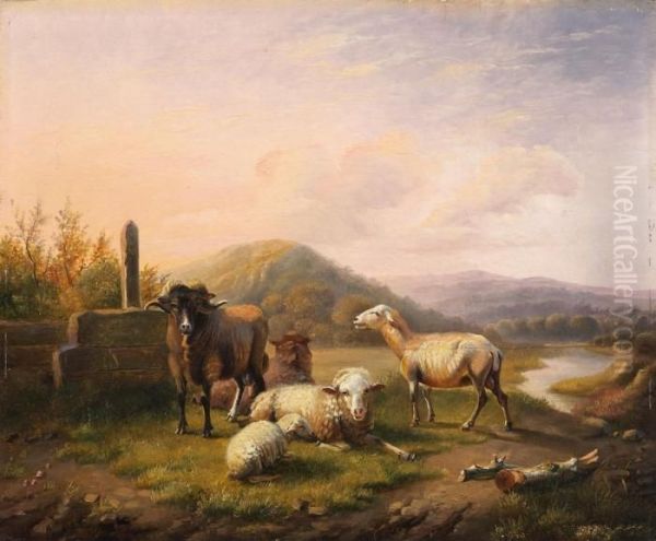 Landschaft Mit Kleiner Schafherde - view 1