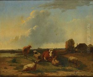 Betail En Repos by Balthasar Paul Ommeganck