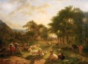Scene Pastorale by Balthasar Paul Ommeganck