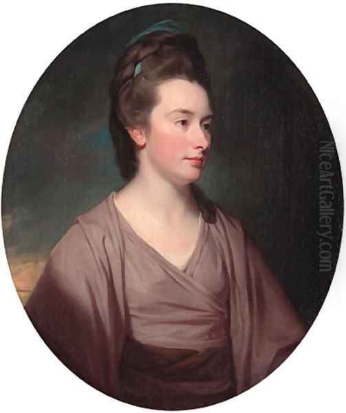Portrait of Elizabeth, Viscountess Melbourne (1749-1818), half-length, in a mauve dress - view 1