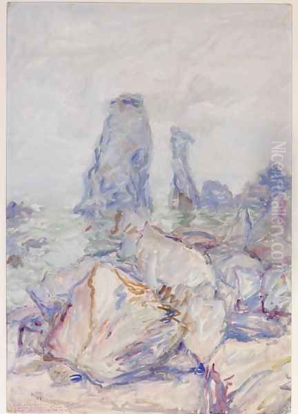 The needles at Coton, Belle-Ile, 1897 - view 1