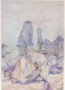 The needles at Coton, Belle-Ile, 1897 by John Peter Russell