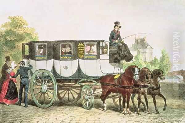 Entreprise Generale des Omnibus, coach from Monnaie to Jardin du Roi, c.1815 - view 1