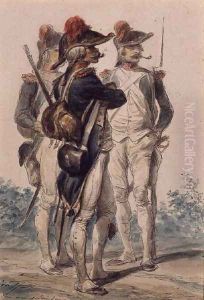 Soldiers of the Republic, 1849 by Auguste Raffet