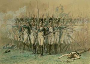 The Consular Guard at Marengo on 14 June 1800, c.1845 by Auguste Raffet