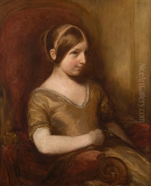 Portrait Study Of Miss Helen Barker - view 1