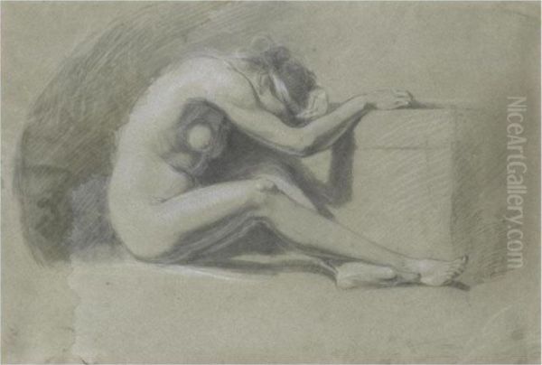 Melancholia Recto; Study Of A Male Nude Verso - view 1