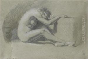 Melancholia Recto; Study Of A Male Nude Verso by John Opie