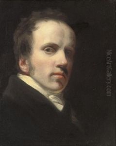A Self-portrait Of John Opie, Bust-length, In A Black Coat by John Opie