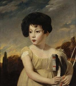 A Portrait Of A Child With Hobby Horse